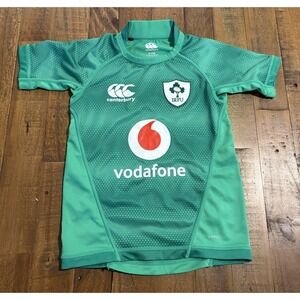 Ireland Rugby IRFU Canterbury Vodafone Youth Jersey Green Size 8 Vapodri